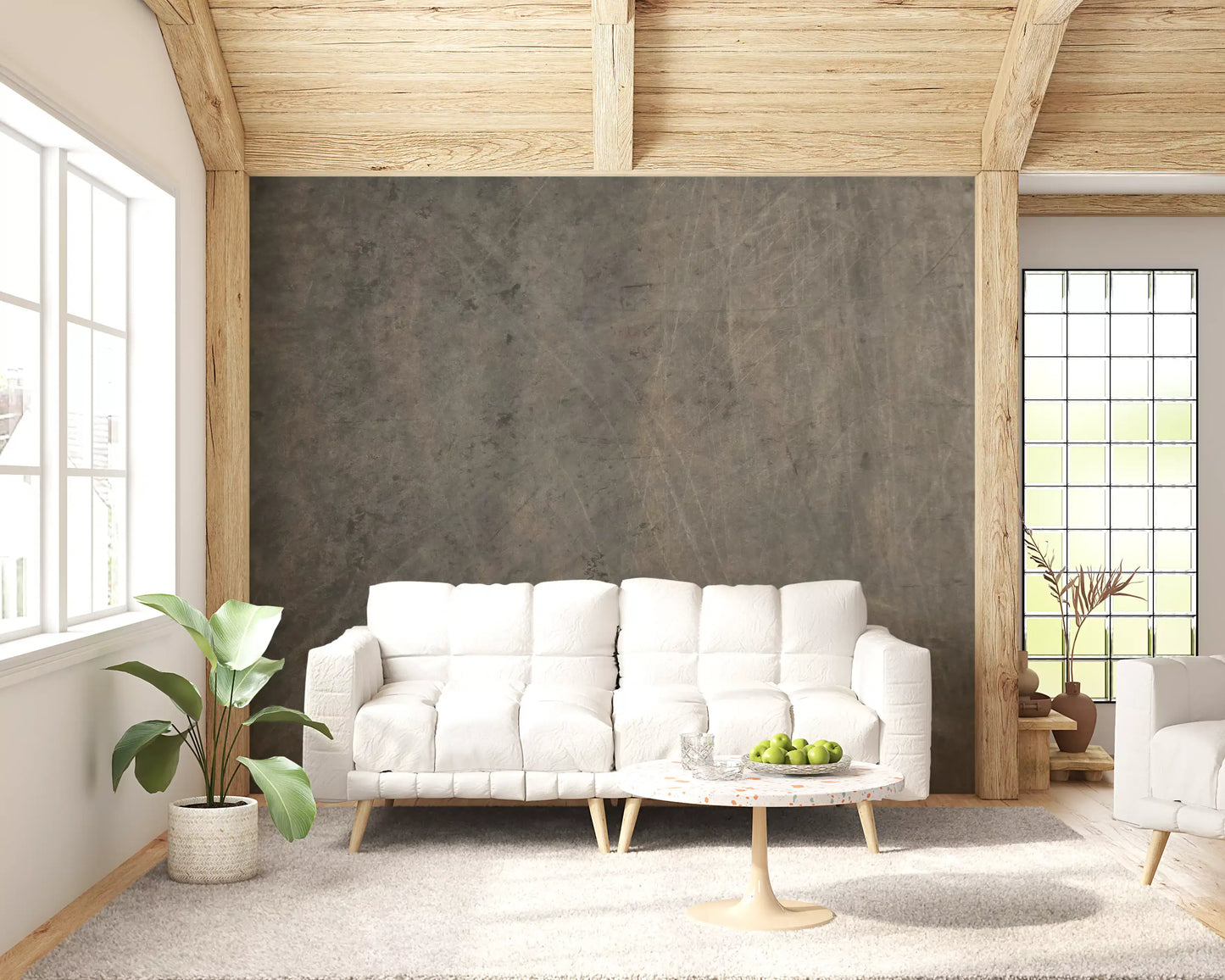 Scratched Suede - Warm Gray Wall Mural