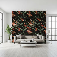 Koi Pond with Dragonflies Wall Mural