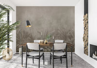 Jungle Mists - Sepia Wall Mural
