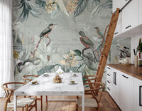 Vintage Explorer Tropical Garden Wall Mural