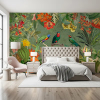 Exotic Botanical Explorer Mural Wall Mural