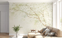 Misty Spring Orchard Canopy Wall Mural
