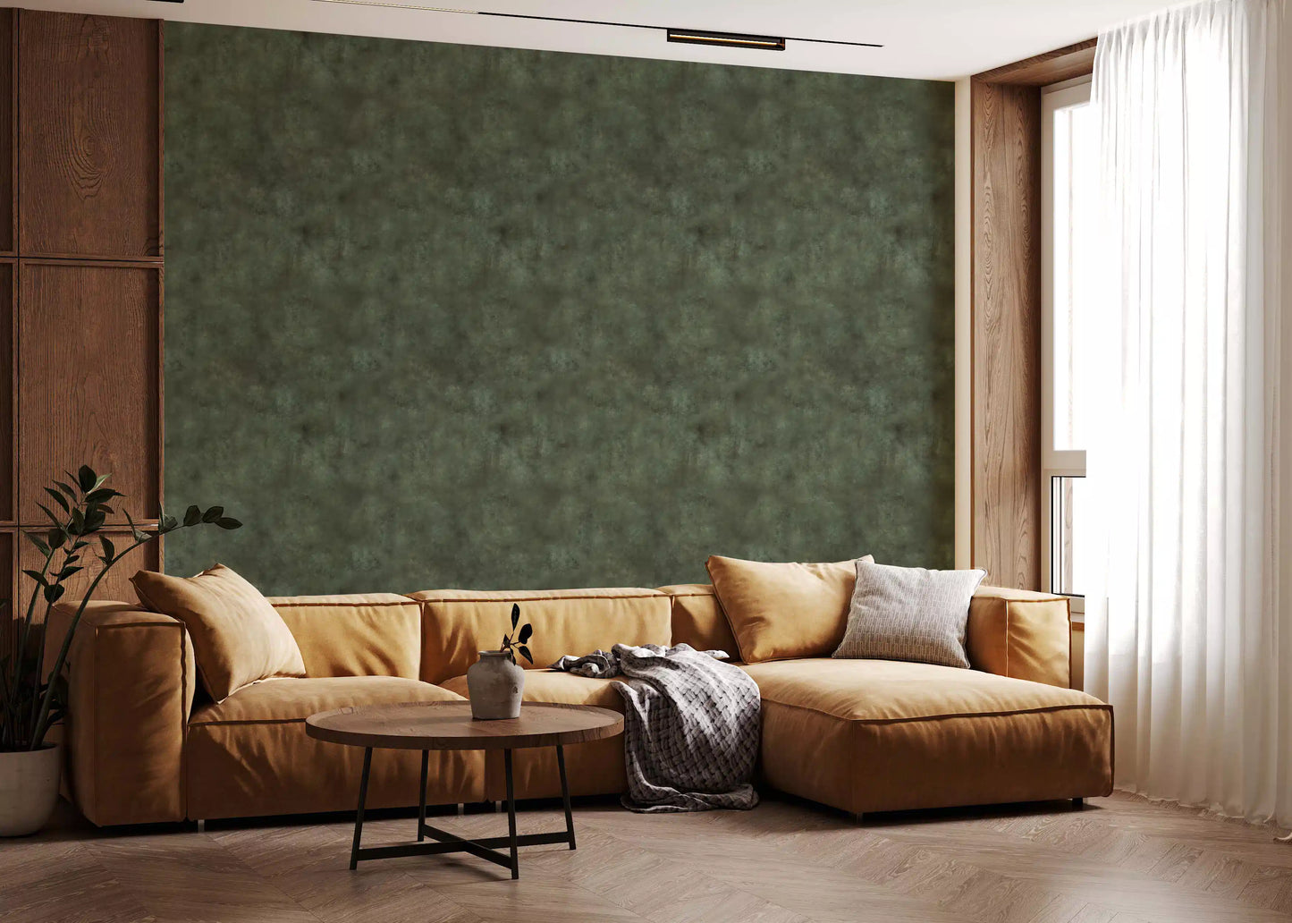 Painterly - Moss Wallpaper⁠