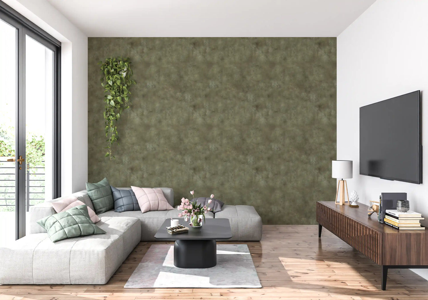 Painterly - Tobacco Wallpaper⁠