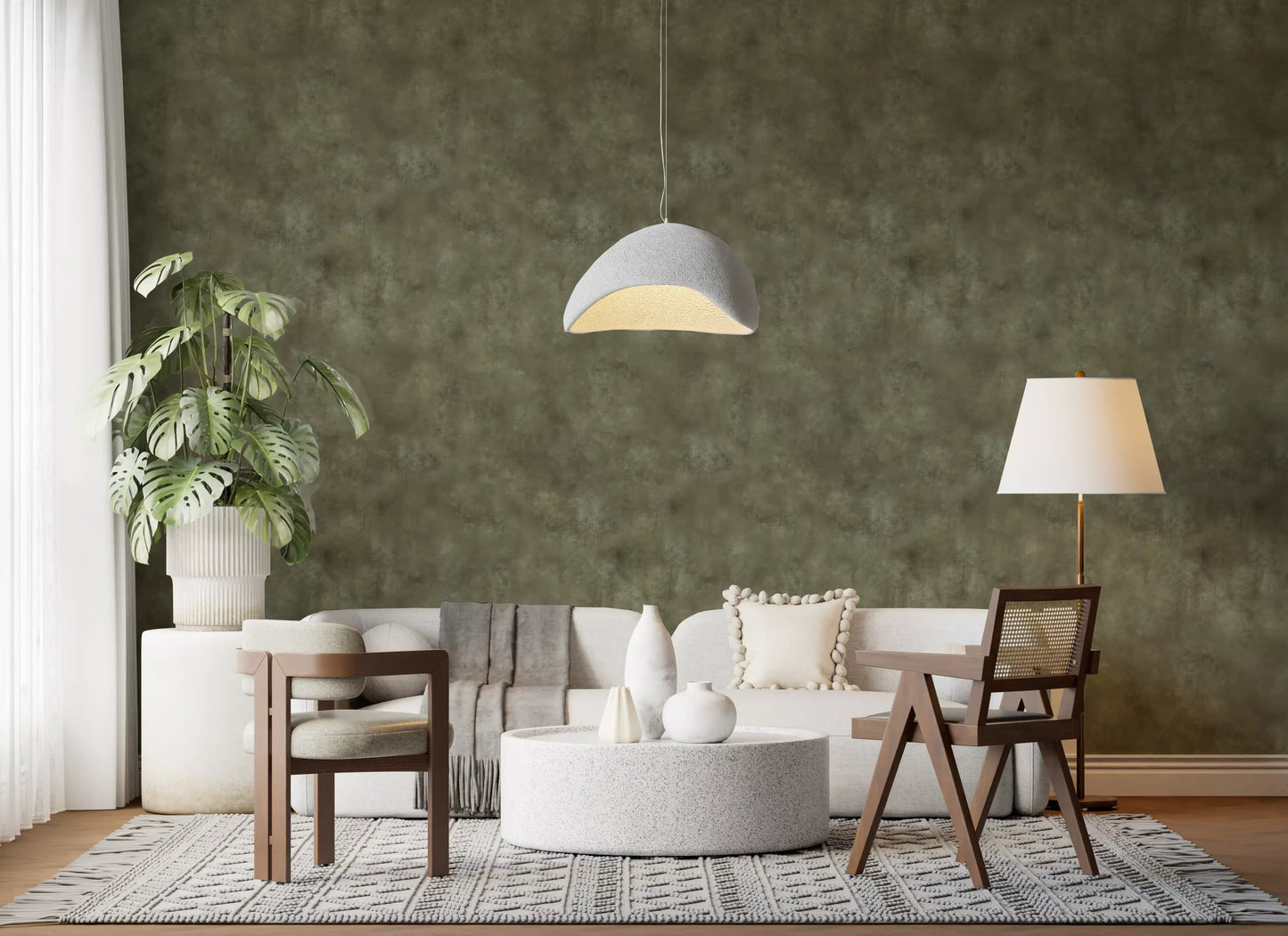 Painterly - Tobacco Wallpaper⁠