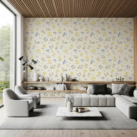 Pastel Blossom Flowers Subtle Nursery Deign Wallpaper⁠