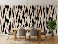 Modern Rhythmic Stripes Wallpaper⁠