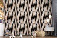 Modern Rhythmic Stripes Wallpaper⁠