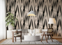 Modern Rhythmic Stripes Wallpaper⁠
