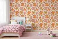 Sun-Kissed Botanical Bloom Wallpaper⁠