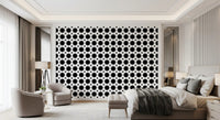 Minimalist Dot Grid Geometry Wallpaper⁠
