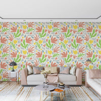 Abstract Matisse Inspired Botanical Cutouts Wallpaper⁠