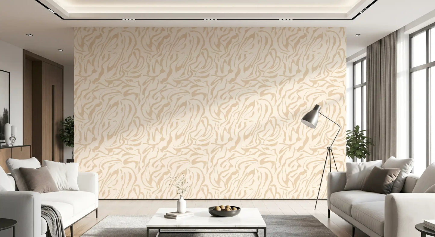 Creamy Fluid Brushstrokes Wallpaper⁠