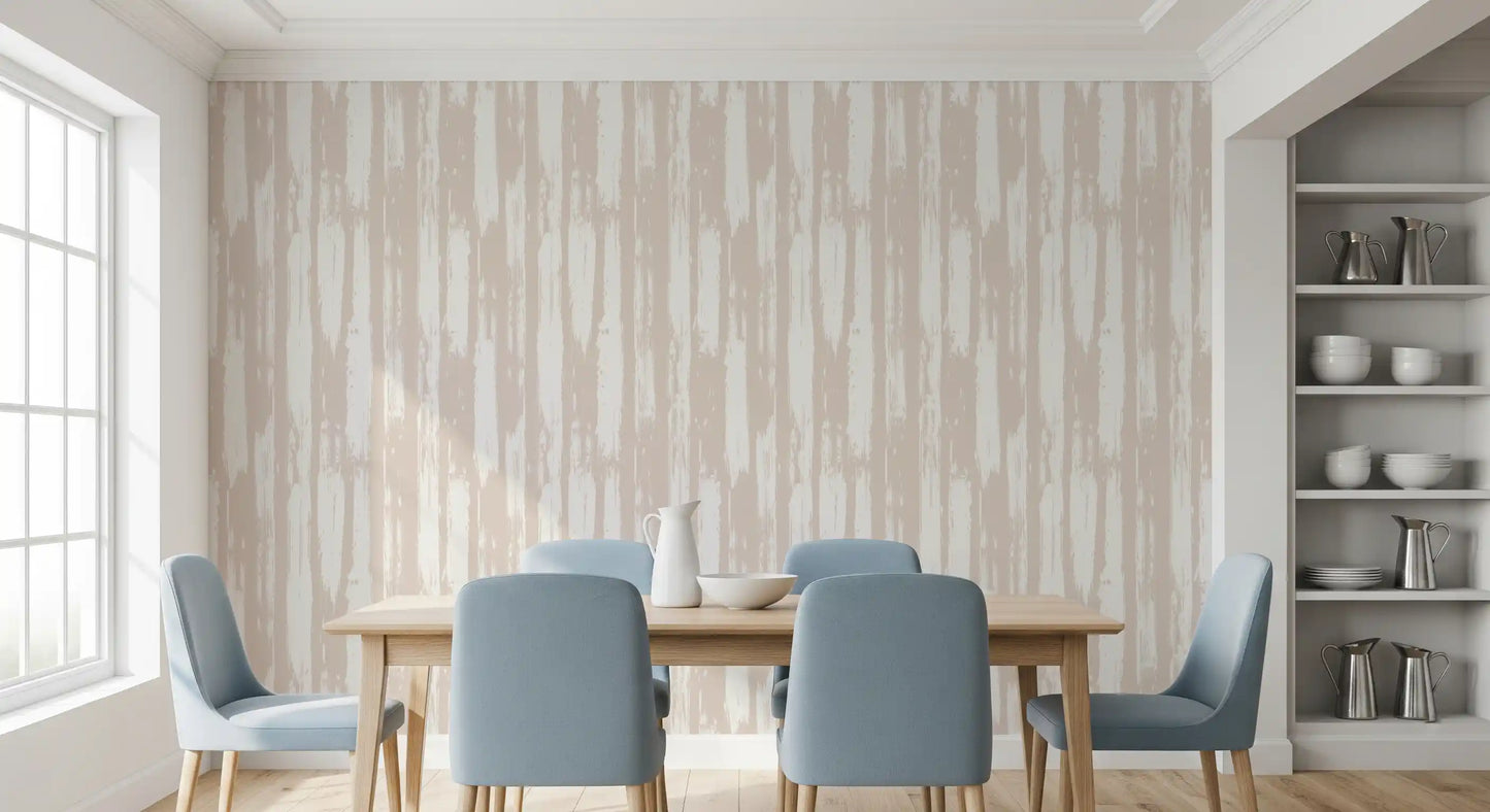 Creamy Brushstroke Stripes Wallpaper⁠