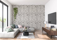 Minimalist Painted Dotted Pattern Wallpaper⁠