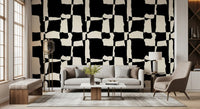 Hand-Drawn Monochrome Blocks Wallpaper⁠