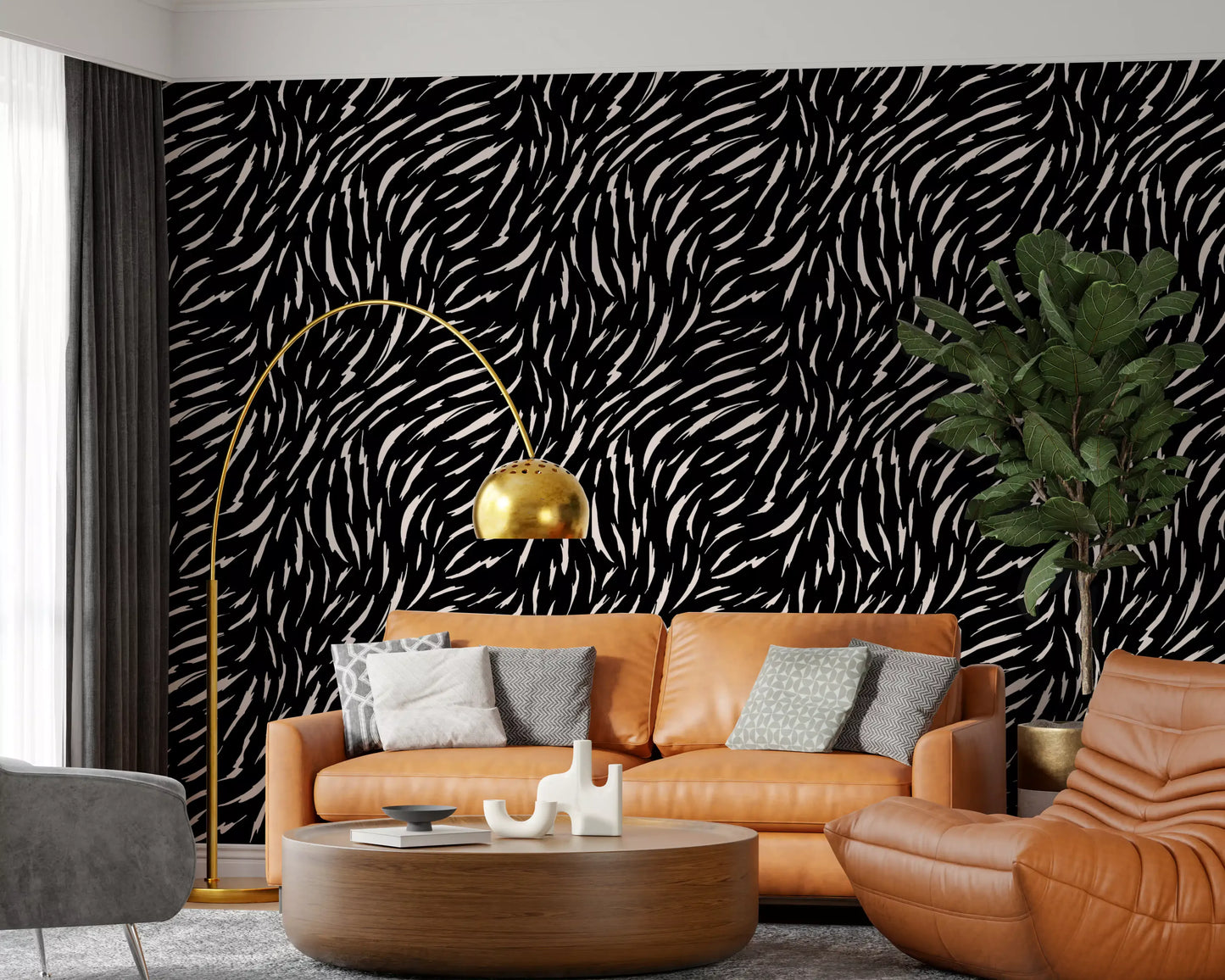 Minimalist Organic Lines Wallpaper⁠