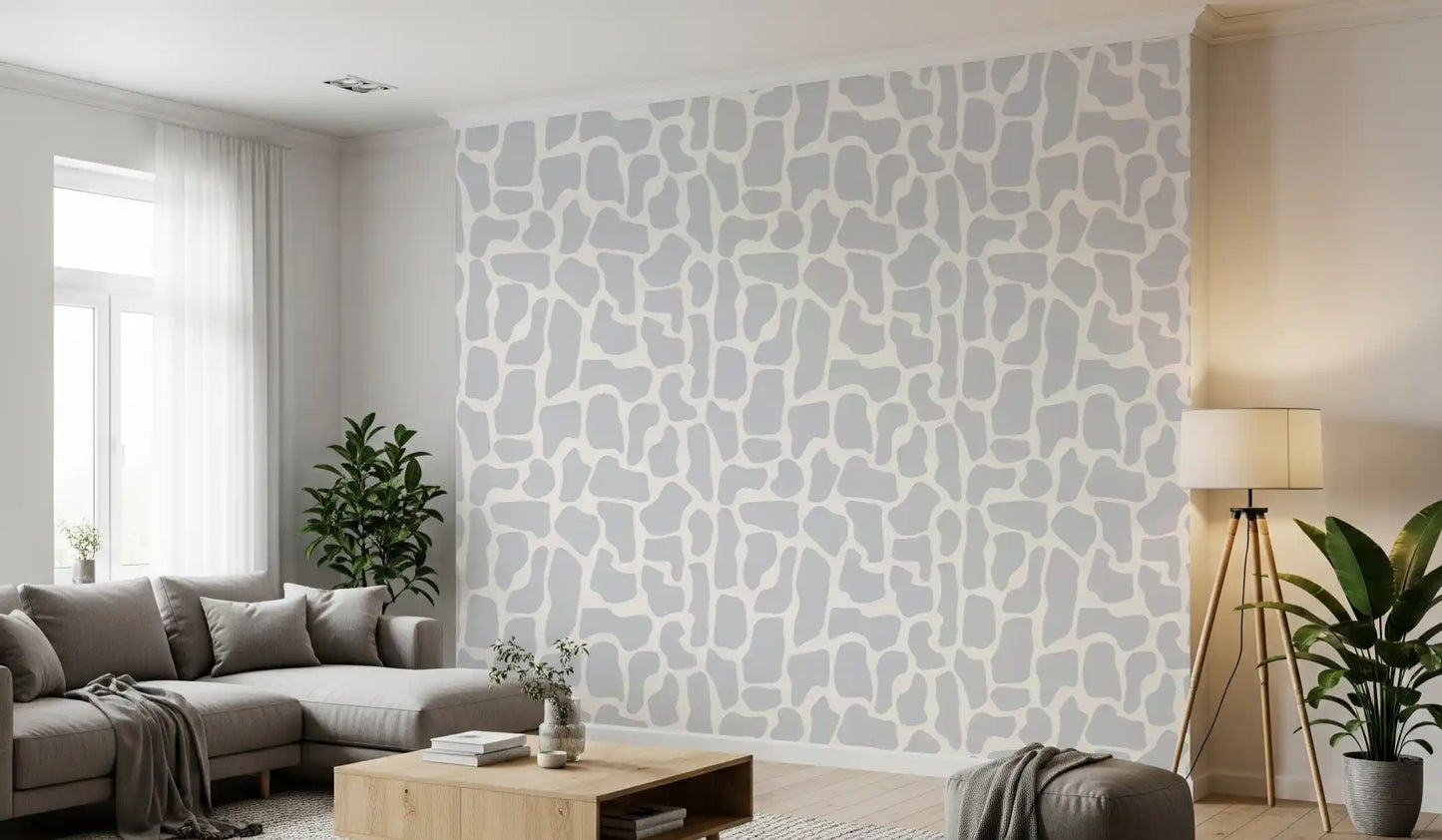 Minimalist Stone Mosaic Wallpaper⁠