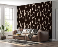 Contemporary Flowing Shapes Wallpaper⁠