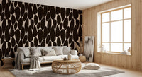 Contemporary Flowing Shapes Wallpaper⁠