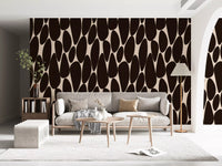Contemporary Flowing Shapes Wallpaper⁠
