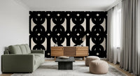 Graphic Modern Interlocking Pattern Wallpaper⁠