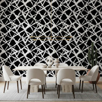 Modern Minimalist Grid Brushstroke Wallpaper⁠