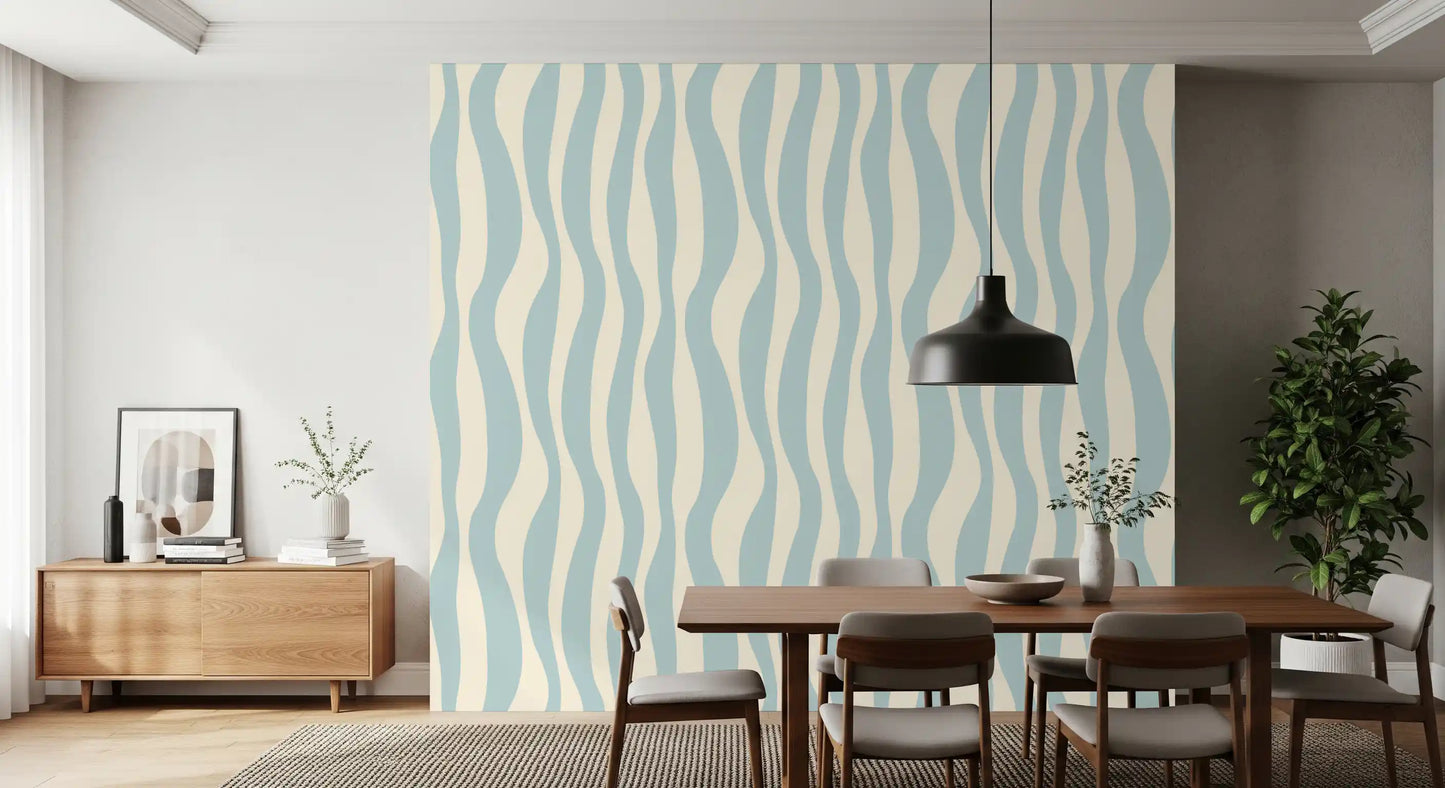 Soothing Vertical Wave Rhythm Wallpaper⁠