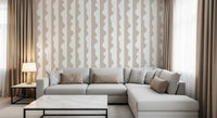 Minimalist Soft Wave Stripes Wallpaper⁠