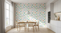 Summer Doodle Motif Wallpaper⁠