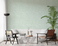 Abstract Mint Flow Wallpaper⁠