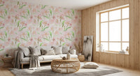 Muted Pastel Spring Petals Wallpaper⁠