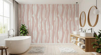 Minimalist Blush Painted Stripes Wallpaper⁠