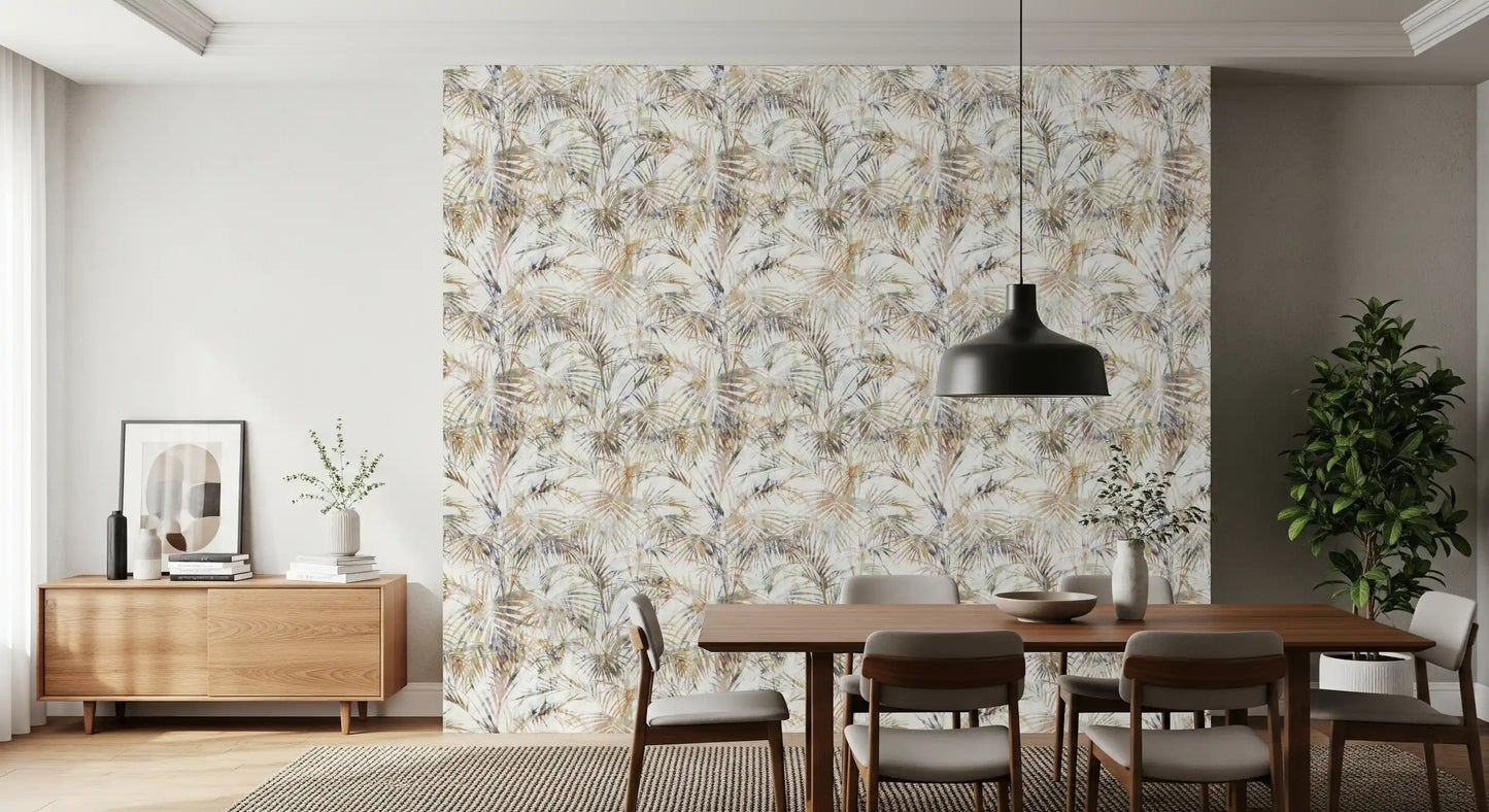 Ethereal Palm Frond Silhouette Wallpaper⁠