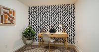 Monochrome Chevron Brushstrokes Wallpaper⁠