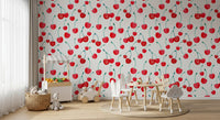 Summer Orchard Cherry Repeat Wallpaper⁠