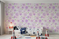Lavender Brushstroke Floral Wallpaper⁠
