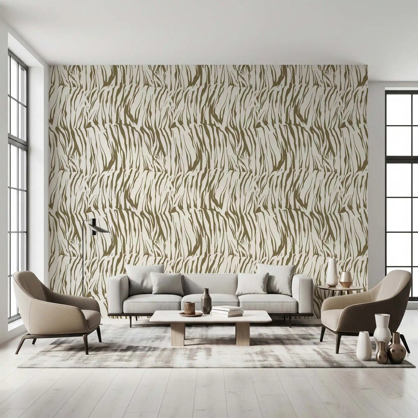Abstract Organic Linear Motif Wallpaper⁠