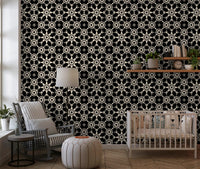 Geometric Arabesque Monochromatic Lattice Wallpaper⁠
