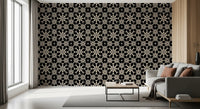 Geometric Arabesque Monochromatic Lattice Wallpaper⁠