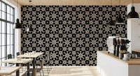 Geometric Arabesque Monochromatic Lattice Wallpaper⁠