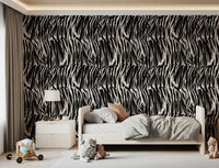 Abstract Zebra Stripe Wallpaper⁠
