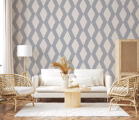 Grey Geometric Brushstroke Diamond Wallpaper⁠