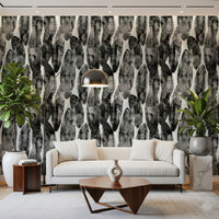 Abstract Monochrome Brushstroke Layers Wallpaper⁠