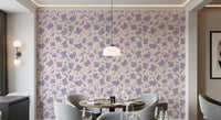 Lavender Painted Floral Bloom Wallpaper⁠