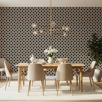 Minimalist Petal Lattice Wallpaper⁠