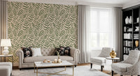 Sage Botanical Fern Trail Wallpaper⁠
