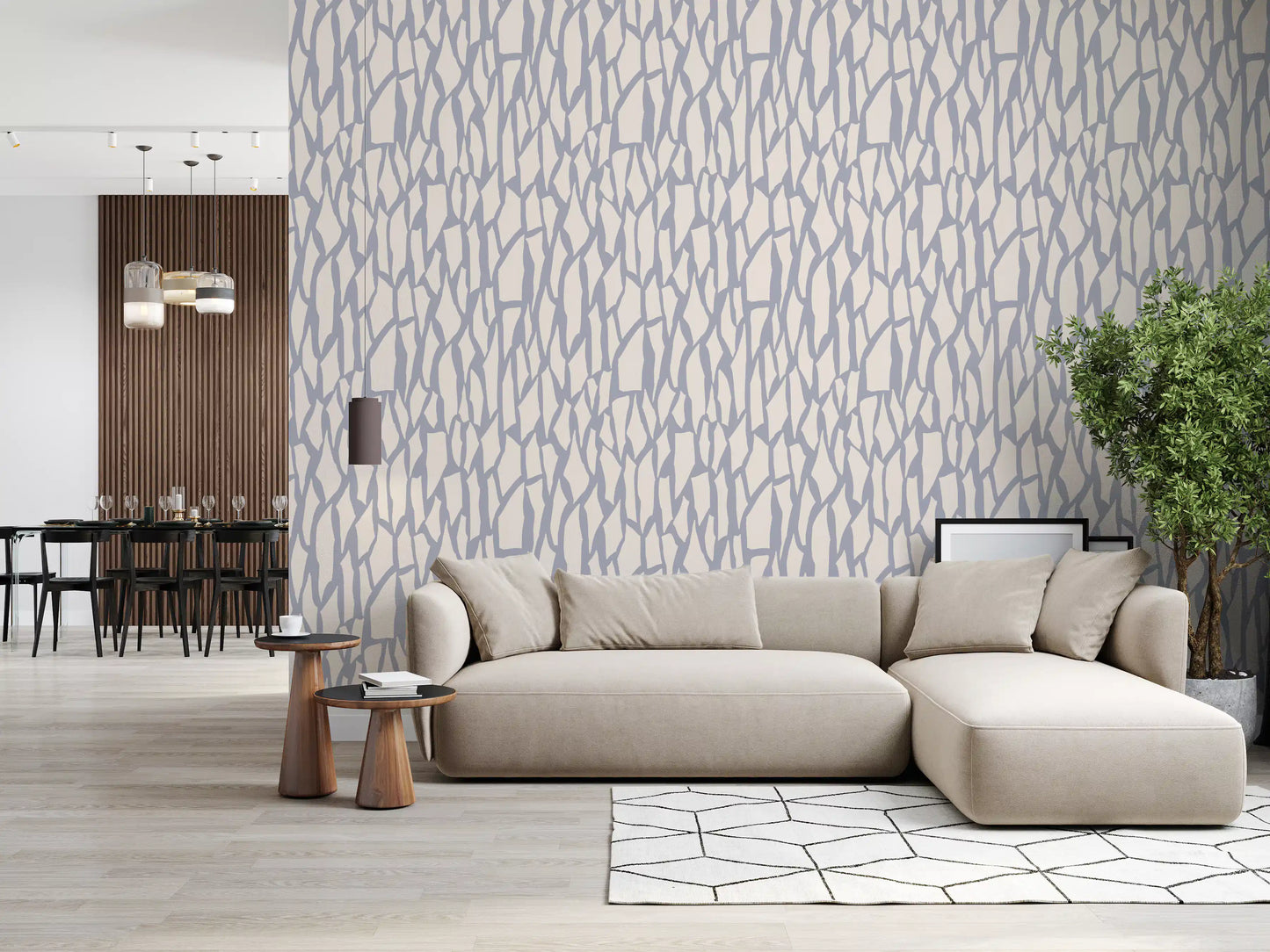 Minimalist Stone Fragment Pattern Wallpaper⁠