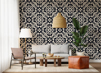 Abstract Circular Lattice Wallpaper⁠