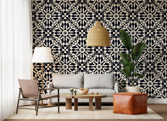 Abstract Circular Lattice Wallpaper⁠